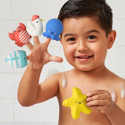 Itzy Ritzy - Nautical Itzy Bitzy Puppets™ - Bath + Storytelling Toys