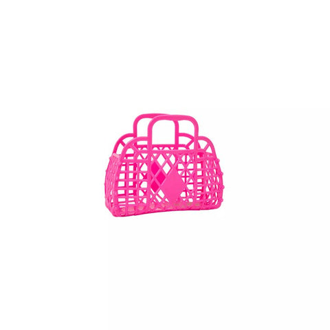 Sun Jellies - Mini Retro Basket - Berry Pink
