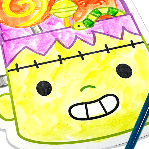 Ooly - Playful Painters Easy Watercolor Painting Kit - Trick or Treat