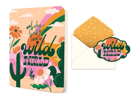 Studio Oh! - Deluxe Greeting Card - Baby, It's a Wild World