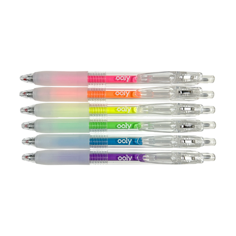 Jelly Gloss Neon Multi-Surface Deco Gel Pens - Set of 6
