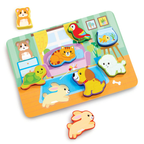 Jasey's Toy Chest - Wooden Pets Puzzle & Play Pieces