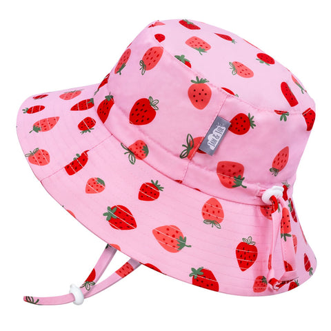 Jan And Jul - Aqua Dry Bucket Hat - Pink Strawberry