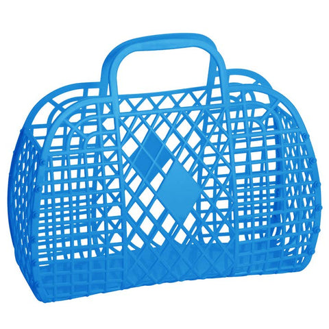 Sun Jellies - Large Retro Basket - Royal Blue