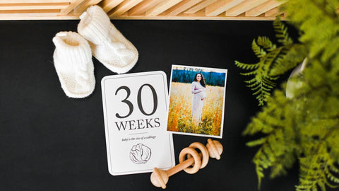 Pregnancy Milestone Cards, Baby Announcement & Reveal