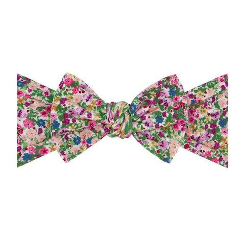 Baby Bling - Printed Knot Headband - Foxglove