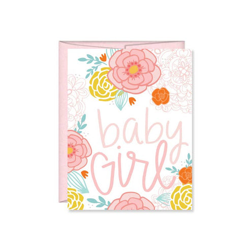 Pen & Paint - Baby Shower Card - Baby Girl