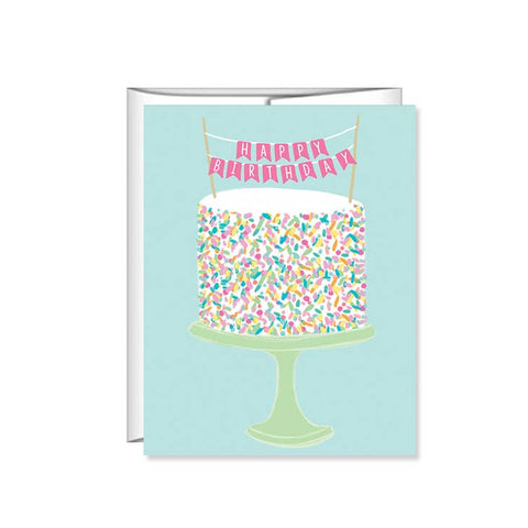 Pen & Paint - Birthday Card - Sprinkle Birthday Cake