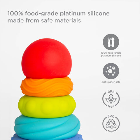 Ubbi - Silicone Teether Tower Toy