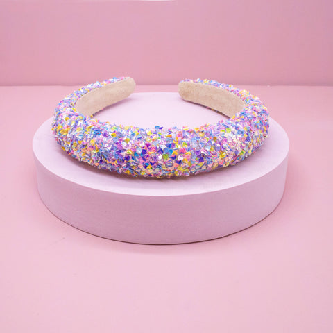 Padded Headband - Chunky Sequin