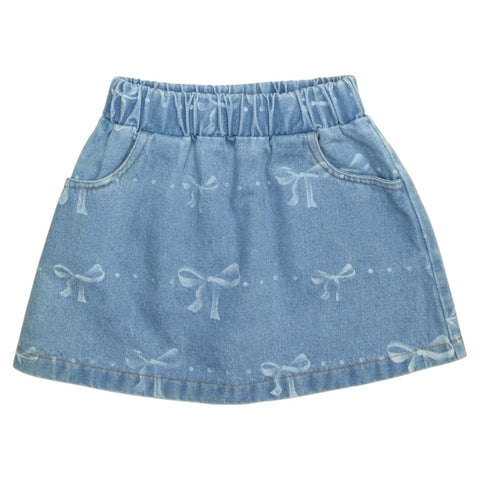 Denim Skirt - Emma Bow
