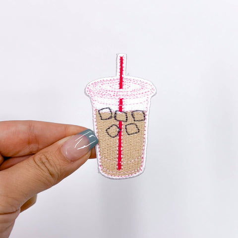 Iron on Patch - Iced Coffee
