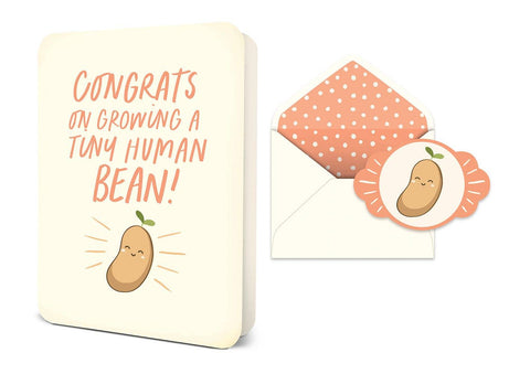 Studio Oh! - Deluxe Greeting Card - Tiny Human Bean