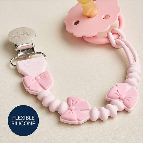 Itzy Ritzy - Itzy Paci Strap Plus™ - Pink Bows