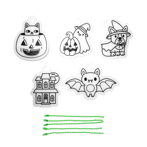 Ooly - Mini Shrink-Its! DIY Shrink Art Kit - Boo Crew