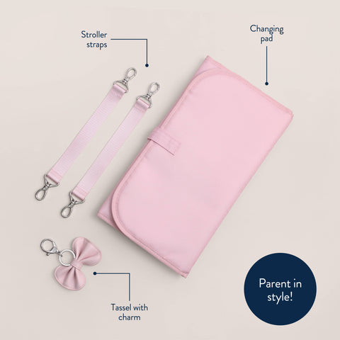 Itzy Ritzy - Backpack Diaper Bag - Ribbons & Roses Boss Plus™