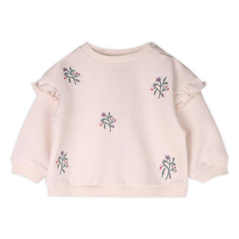 Viverano - Violet Bouquet Baby Sweatshirt & Legging Set -Natural