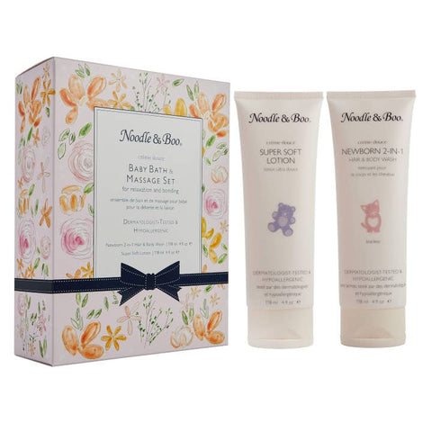 Noodle & Boo - Baby Bath & Massage Set
