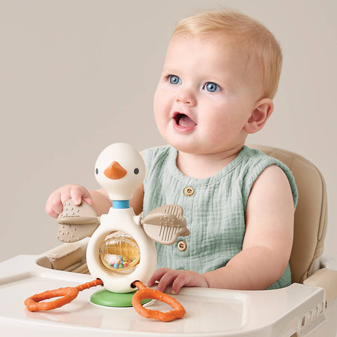 Itzy Ritzy - Itzy Twist & Bop™ - High Chair Sensory Toy Goose