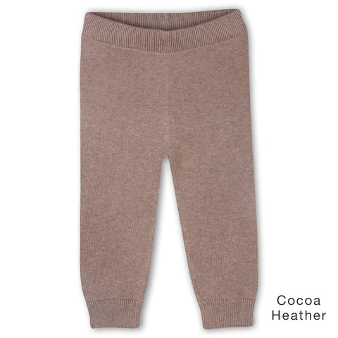 Viverano - Pocket Sweater Knit Pants - Cocoa Heather