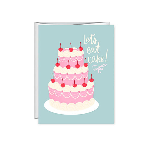 Pen & Paint - Birthday Card - Let's Eat Cake