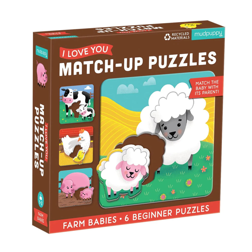 Mudpuppy - Matching Puzzle - Farm Babies