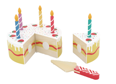 Jasey's Toy Chest - Wooden Slice & Share Birthday Cake