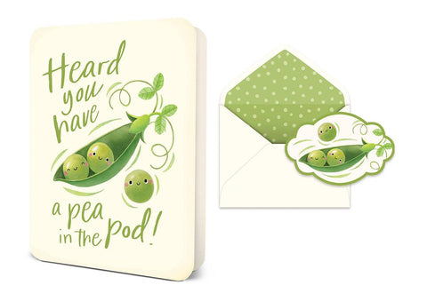 Studio Oh! - Deluxe Greeting Card - A Pea in the Pod
