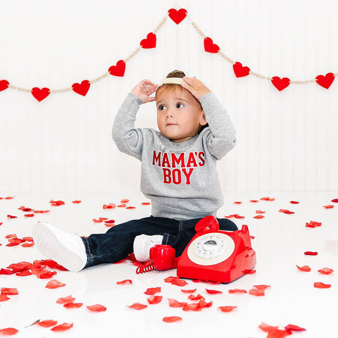 Sweet Wink - Varsity Patch Sweatshirt - Mama's Boy