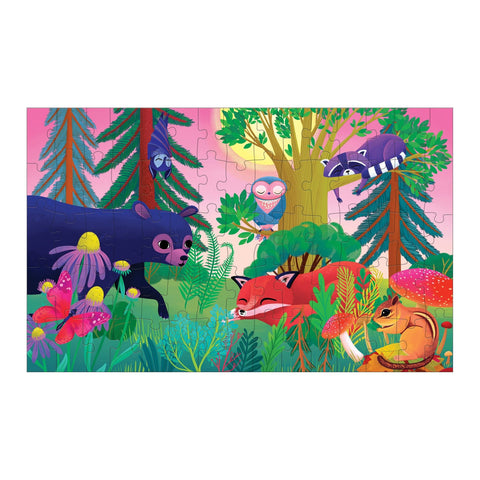 Mudpuppy - Lenticular Puzzle - Forest Day & Night