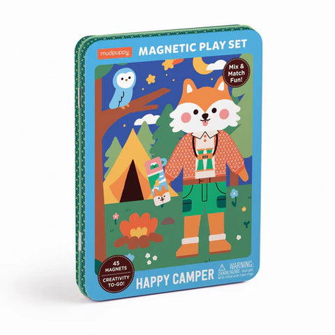 Mudpuppy - Magnetic Play Set - Happy Camper