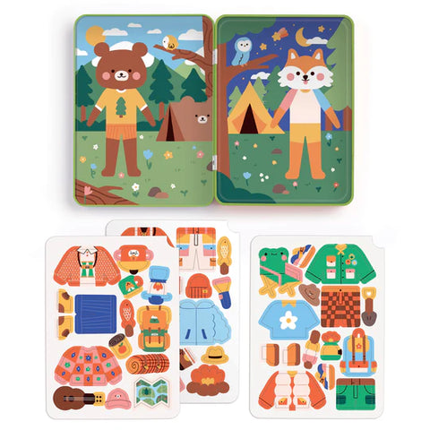Mudpuppy - Magnetic Play Set - Happy Camper