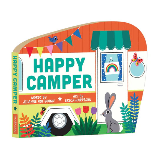 Mudpuppy - Shaped Board Book - Happy Camper