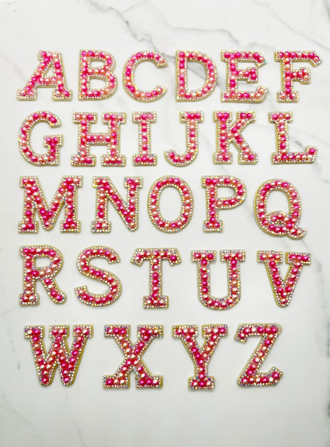 Happy Barb - Alphabet Patch - Fuchsia Pearl