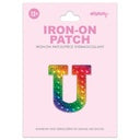 Iscream - Iron on Patches - Rainbow Gem Alphabet