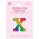 Iscream - Iron on Patches - Rainbow Gem Alphabet