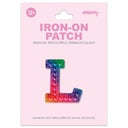 Iscream - Iron on Patches - Rainbow Gem Alphabet