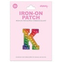 Iscream - Iron on Patches - Rainbow Gem Alphabet