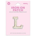 Iscream - Iron on Patches - Pretty Pearl Alphabet