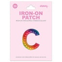 Iscream - Iron on Patches - Rainbow Gem Alphabet