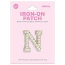 Iscream - Iron on Patches - Pretty Pearl Alphabet