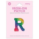 Iscream - Iron on Patches - Rainbow Gem Alphabet