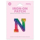 Iscream - Iron on Patches - Rainbow Gem Alphabet