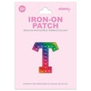 Iscream - Iron on Patches - Rainbow Gem Alphabet