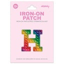 Iscream - Iron on Patches - Rainbow Gem Alphabet