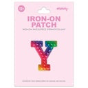 Iscream - Iron on Patches - Rainbow Gem Alphabet