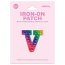 Iscream - Iron on Patches - Rainbow Gem Alphabet