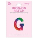 Iscream - Iron on Patches - Rainbow Gem Alphabet