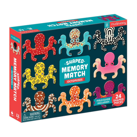 Mudpuppy - Shaped Memory Match - Octopuses
