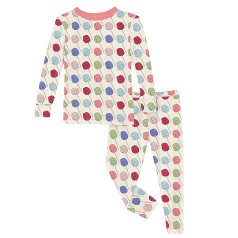 Kickee Pants - Print Long Sleeve Pajama Set - Lula's Lollipops